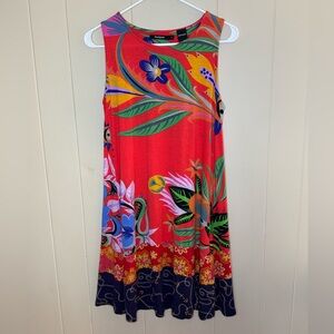 Desigual Women's Sleeveless Floral Print Dress